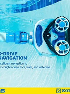 Zodiac MX6 Automatic Pool Cleaner, Powerful Suction, Energy Efficient, X-Drive Navigation, In-Ground & Above-Ground Compatible
