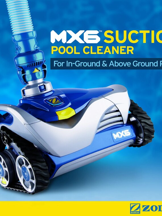 Zodiac MX6 Automatic Pool Cleaner, Powerful Suction, Energy Efficient, X-Drive Navigation, In-Ground & Above-Ground Compatible
